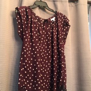 Lauren Conrad Polka dot top
